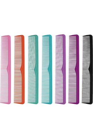 Profesyonel Saç Kesme Tarağı Anti-statik Düz Kafa Kesici Ince Diş Tarak Saç Kesimi Fırçası Salon Araçları Berber Saç Aksesuarları