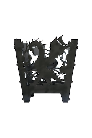 Dragon Açık Hava Bahçe Şöminesi Siyah