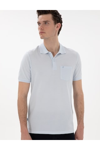 Pierre Cardin Erkek Buz Mavisi Tişört Basic 50306552-vr095 Buz Mavisi