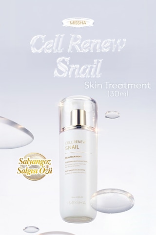 Missha Super Aqua Cell Renew Snail Skin Treatment Salyangoz Özlü Nemlendirici & Aydınlatıcı Esans 130 ML