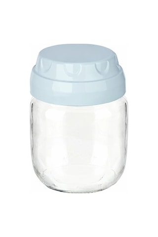 3 Adet Vintage Dekoratif Cam Kanoz 425ml - 14,3 Oz Çok Renkli
