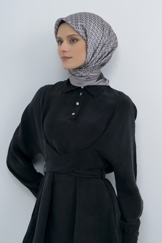 Armine Saf İpek Sura Eşarp-2026 İlkbahar-yaz- 950200d Gri