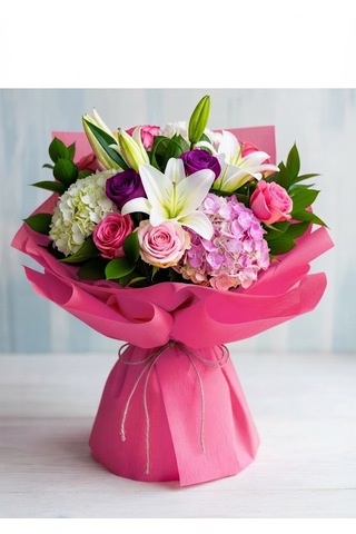 Italyan Krapon Kağıdı Çiçekçi Krep Kağıdı Grapon Kağıdı 180gr 50x250cm Pembe