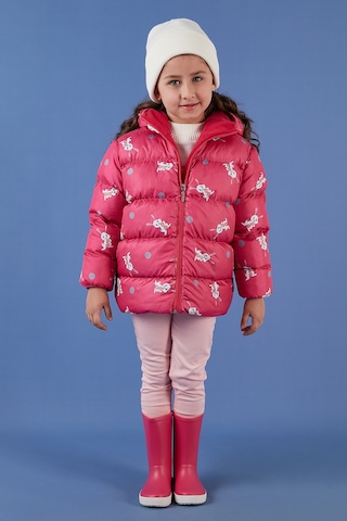 Lela Ekstra Dolgulu Içi Yumuşak Polarlı Kapüşonlu Şişme Kız Çocuk Mont 5763001 Fuşya