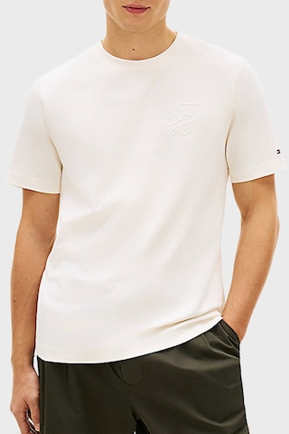 Tommy Hilfiger % 100 Pamuk Regular Fit Bisiklet Yaka T Shirt Erkek T Shirt Mw0mw42391 Z00 Açık Bej