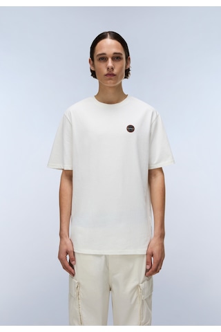 Napapijri S-badge Ss 1 Erkek T-shirt-31960 Beyaz