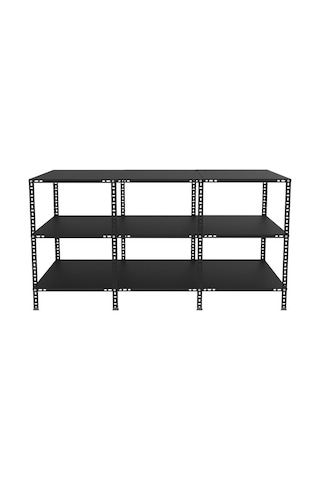 3 Katlı Renkli Paketleme Masası - Atölye, Depo, Hobi Çalışma Masası - Mavi Mavi-177x93 Cm-75 Cm Çok Renkli