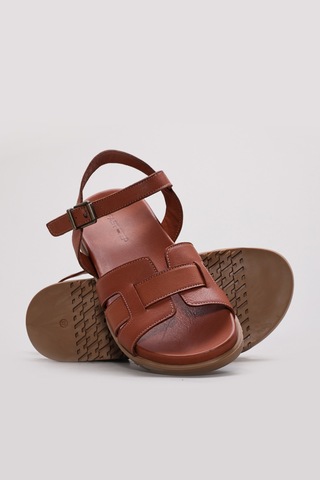Fast Step Hakiki Deri Kadın Klasik Sandalet 315za2322-04 Taba
