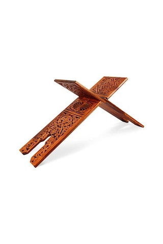 Ahşap Rahle Oymalı Battal 75Cm Oymalı Ahşap Rahle