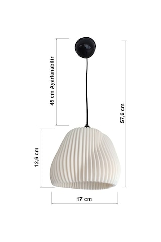 Mars Beyaz Avize - Antre Hol Salon Mutfak Oturma Odası Çocuk Odas Beyaz - Bal