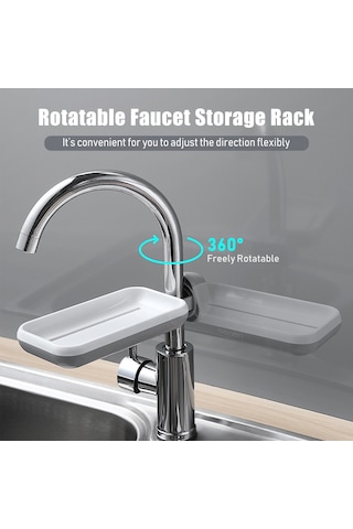 Springsun "360 Derece Dönebilen Pratik Banyo & Mutfak Askılığı - Hızlı Kuruma, Kolay Kurulum, 16-27mm Boru Uyumlu"