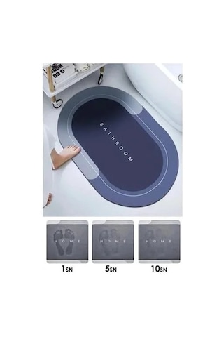 Oval Süper Emıcı Banyo Paspası ,