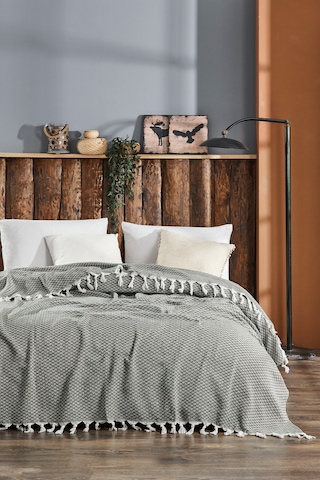 Rebeka Yelda Model Haki - Çift Kişilik Pike Yeşil