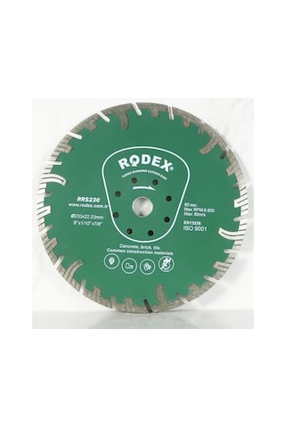 Rodex Turbo Elmas Kesme Diski 230mm Rrs230