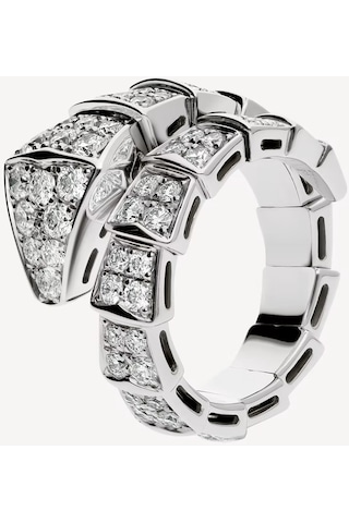 Gümüş Renk Serpenti Yılan Exclusive Ayarlanabilir Yüzük
