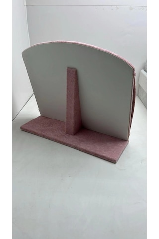 Bombeli Süet Kumaş Pembe Renk 20/24 Cm Ayaklı Kancalı Bileklik Sergileme Standı