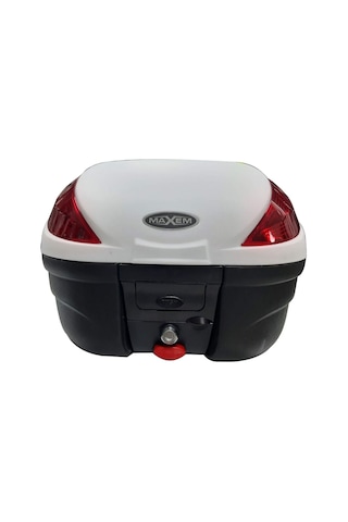 Motosiklet Arka Çantası White 35 Litre Full Motor Çanta Sl-35 Beyaz