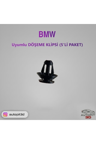Bmw Döşeme Klipsi 5'li Paket 51418224768 Muadili
