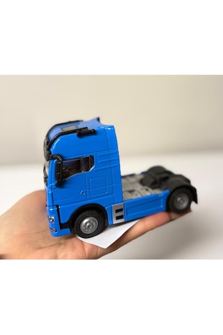 Oyuncak Tır Taşıyıcı Kupa Model Diecast 12cm Maket Koleksiyon Mavi