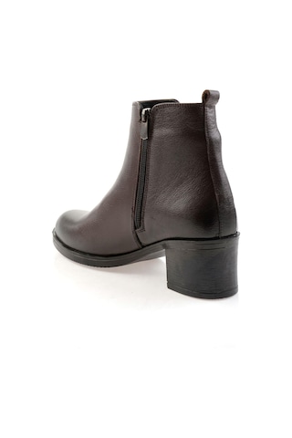 Bambi Kahve Hakiki Deri Kadın Bot & Bootie K02286001103 Kahve