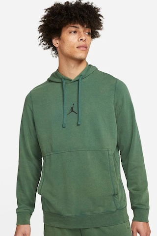 Nike Jordan Dri Fit Men's Fleece Pullover Hoodie Erkek Kapüşonlu Sweatshirt Yeşil Yeşil