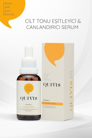 Quivis Cilt Tonu Eşitleyici Gözenek Sıkılaştırıcı Vitamin C Serum 30 ML