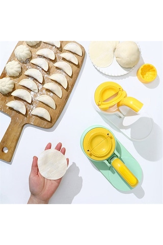 Ximistore9 3'ü 1 Arada Mutfak Aleti: Çıtır Manti, Mantı Ve Poğaça Kalıbı - Hızlı Hamur Press - Güvenli Pp Malzeme - Mavi Çok Renkli