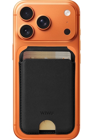 Wiwu Mw-007p Magnetik Standlı Kartlık Kablosuz Şarj Findmy Ve Find Hub Özellikli Mag Wallet Siyah