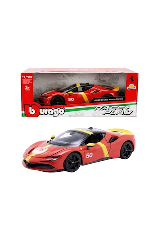 1:18 Ferrari Sf90 Stradale Assetto Fiorano Model Araba Açılabilir Kapılı Metal Koleksiyon Aracı