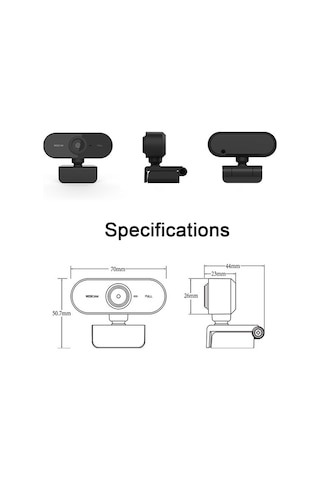 Yuntech01 B15 1080p Usb Webcam, 2mp Piksel, Doğal Renkli Görüntü, Dahili Mikrofon, 360 Dönebilen Lens, Masaüstü/kırmızı Ekran Uyumlu, Konferans/canlı Yayın/online Ders İçin