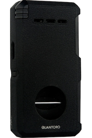 Quantoro Çift Torch Pürmüz V-cut/delicili/iğneli Mat Siyah Metal Puro Çakmağı - Trz1086