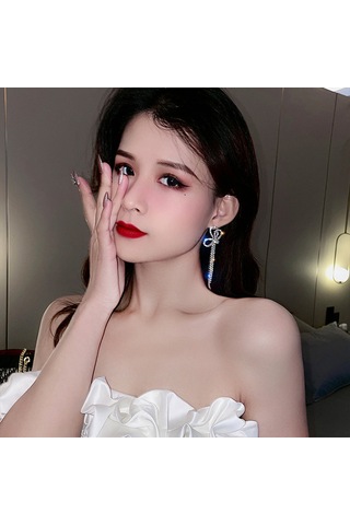 Özel Durumlar, Partiler Ve Etkinlikler İçin Glamoor Rhinestone Sarkla Küpeler Çok Renkli