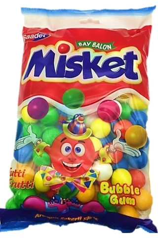 Saadet Misket Tutti Frutti Sakız Dökme 12 x 1 KG