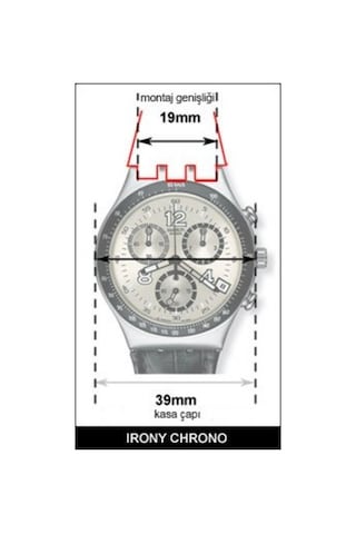 Swatch Uyumlu 19Mm Düz Siyah Silikon Kordon