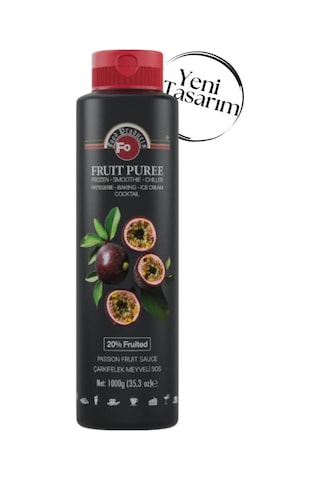 Çarkıfelek Meyve Püresi Passion Fruit Frozen 1000 Gr