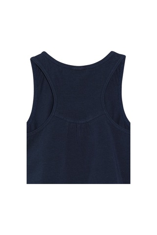 Lovetti Koyu Lacivert Kız Çocuk Arka Büzgülü Yüzücü Atlet Koyu Lacivert