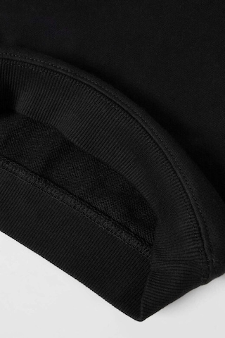 Monila Unisex Siyah Basic Baskılı 3 İplik Kumaş Eşofman Altüst Takım