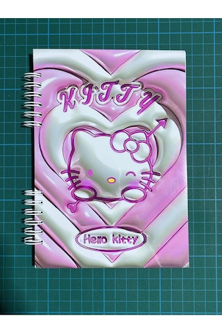 Hello Kitty Efektli 50 Sayfa Defter Bonus Mat Stickerlı