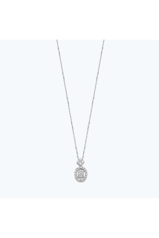 Altınbaş Pırlanta Oval Kolye Eeh864x-14k