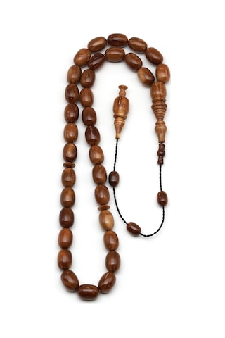 Usta İşçilikli Kuka Ağacı Tesbih 8 X 12 Mm Beyzi Kesim