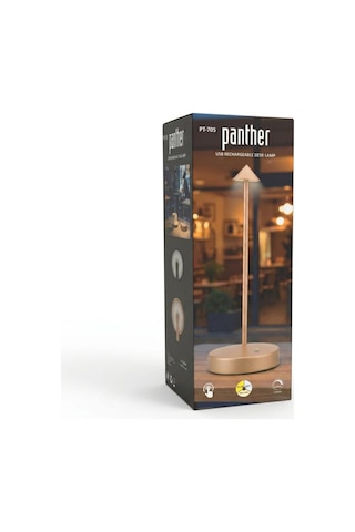Panther Pt-705 Gold Usb Şarjlı Masa Lambası 3 Farklı Renkli Dekoratif Lamba Panther Pt-705 Gold Usb Şarjlı Masa Lambası 3 Farklı Renkli Dekoratif Lamba