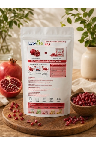 Nar Dondurularak Kurutulmuş Freeze Dried 30 G