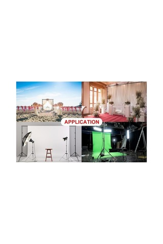 Aa Plus 2x2 Metre Fon Standı Background Stand 4 Mandal Siyah
