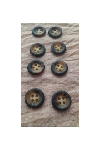 Polyester Düğme 12 Mm 8 Adet