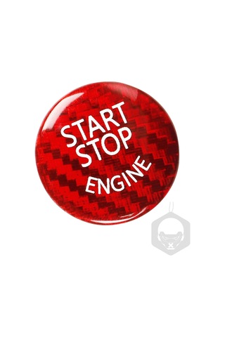 Monyee Bmw E Chassis Motor Başlatma Düğmesi - Kırmızı Karbon Fiber Kaplama, Dayanıklı, Kolay Kurulum, İç Dekorasyonu Geliştirir