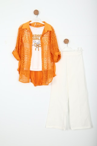 Xo Kids Kız Çocuk Alt Üst Takım 8-12 Yaş 5895 Turuncu