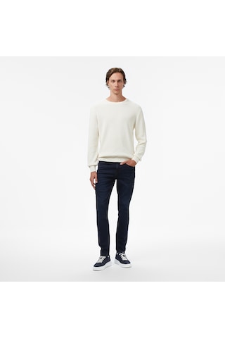 Nautica Erkek Krem Classic Fit Kazak Düz S57212t Krem