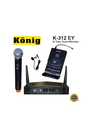 König K-312 Ey El Yaka Telsiz Mikrofon