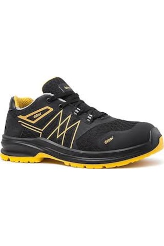 Dekor Lizbon Yazlık Çelik Burunlu İş Güvenlik Ayakkabısı Siyah-Sarı