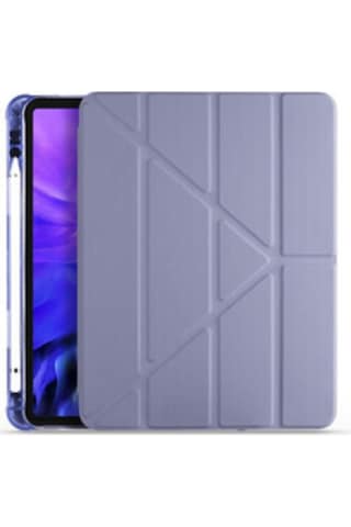 Apple Uyumlu iPad 10.5 Inc 7. Nesil Kılıf Kalemlikli Premium Standlı Katlanabilir Kılıf Trifolding Kılıf